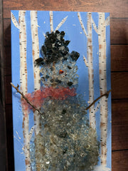 Snowman Winter Scene Resin Frame    