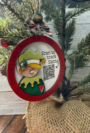 Santa Tracker Ornaments  Elf  