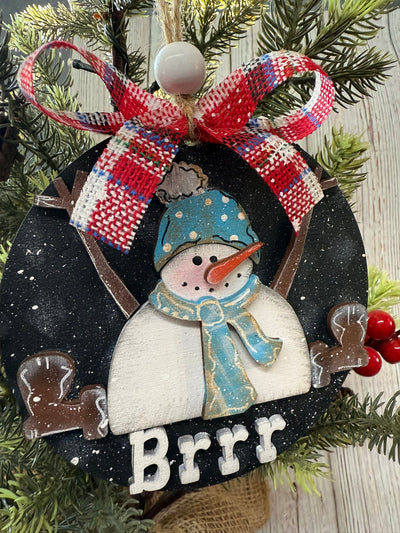 Setting Snowman Ornament    