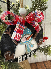 Setting Snowman Ornament    