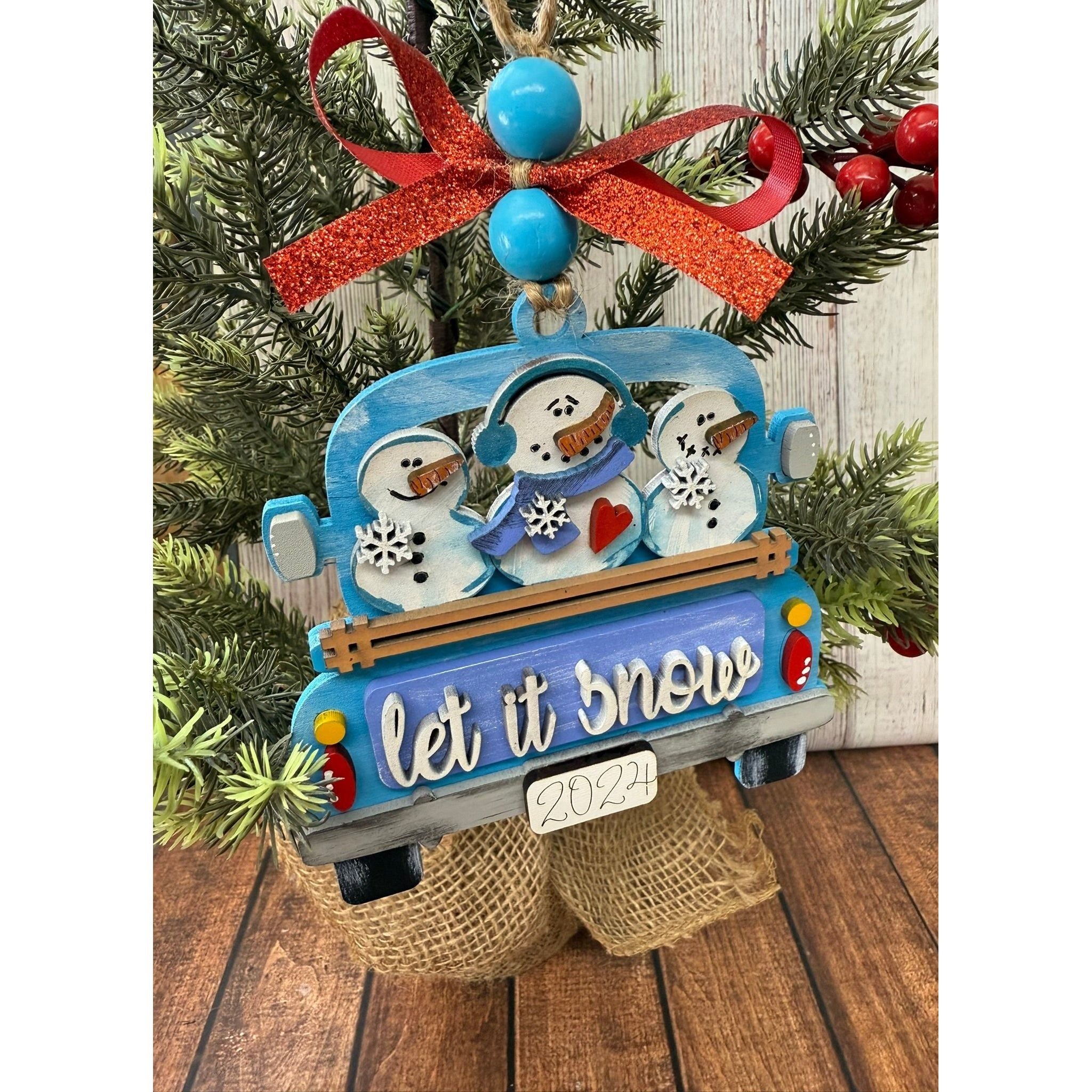 Farmhouse Truck Ornament Christmas Ornament   