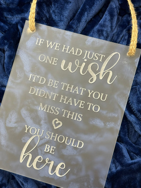 Acrylic Wedding Reserved Seating Placard (set of 2 - Bride & Groom) wedding supplies