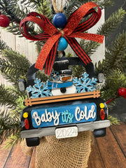 Farmhouse Truck Ornament Christmas Ornament   