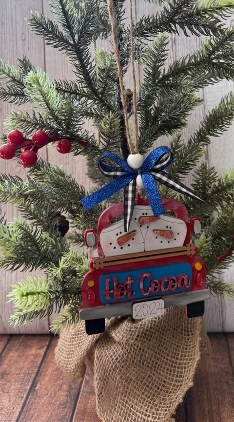 Farmhouse Truck Ornament Christmas Ornament   