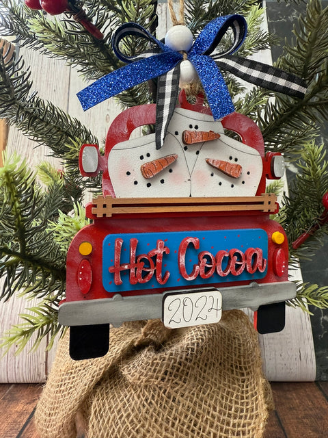 Farmhouse Truck Ornament Christmas Ornament   