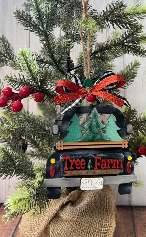 Farmhouse Truck Ornament Christmas Ornament   