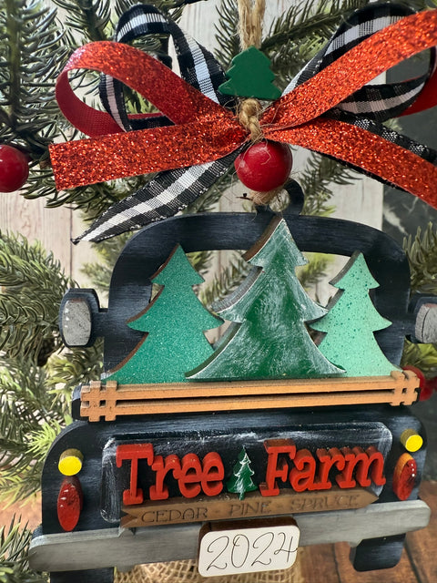 Farmhouse Truck Ornament Christmas Ornament   