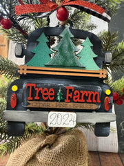 Farmhouse Truck Ornament Christmas Ornament   