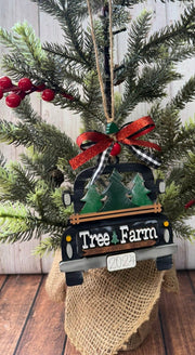 Farmhouse Truck Ornament Christmas Ornament   