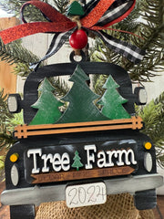 Farmhouse Truck Ornament Christmas Ornament   