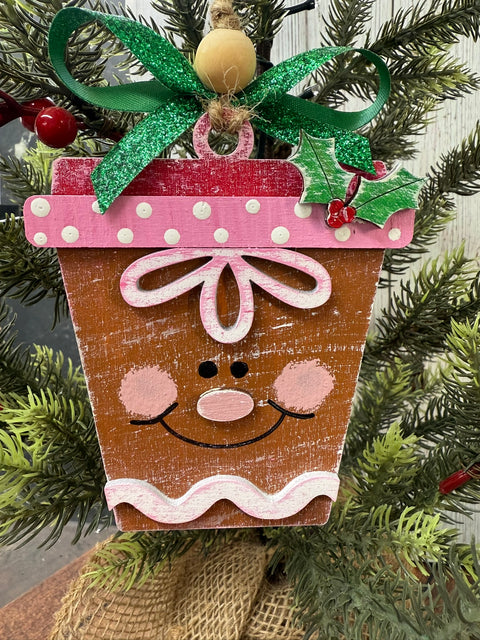 Christmas Latte Ornaments  Gingerbread  