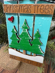 Farmhouse Christmas Pallet Ornaments    