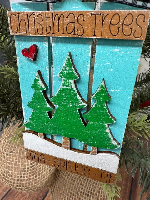 Farmhouse Christmas Pallet Ornaments    