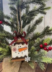 Marshmallow Snowmen Ornaments    