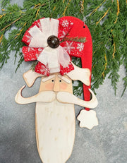 Primitive Santa Door Hanger    