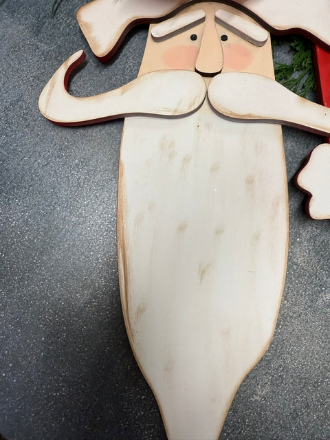 Primitive Santa Door Hanger    