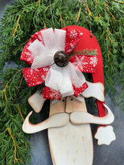 Primitive Santa Door Hanger    