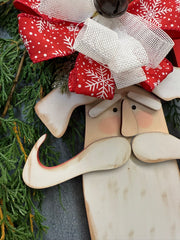 Primitive Santa Door Hanger    