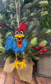 Sassy Chicken Ornament    