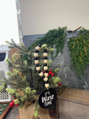 Wine Bottle Bead Garland    