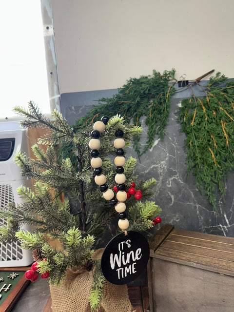 Wine Bottle Bead Garland    