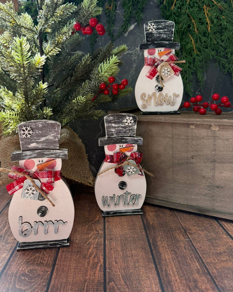 Winter Snowmen Trio Set    