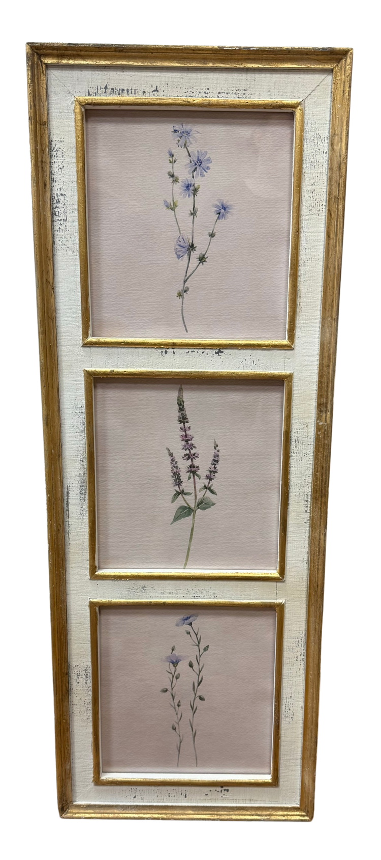 Botanical Floral Wall Art 38" Framed, Vibrant Nature Print for Home Decor, Perfect Gift for Garden Lovers Floral Wall Art Design 1
