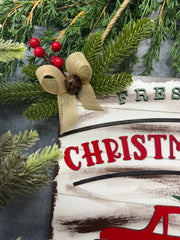 Fresh Cut Christmas Tree Truck Christmas Wall Décor   