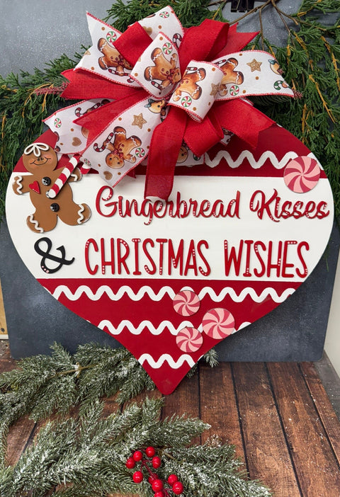 Gingerbread Kisses & Christmas Wishes  Small Gingerbread  