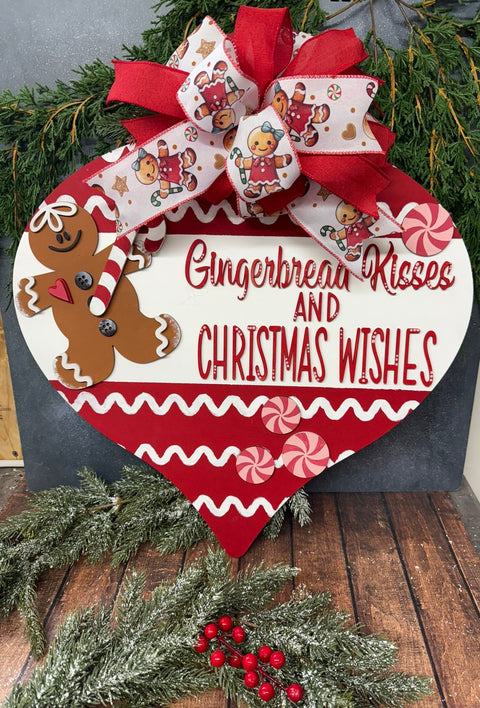 Gingerbread Kisses & Christmas Wishes  Big Gingerbread  