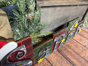 SANTA Blocks Christmas Shelf Sitter