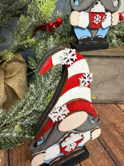 Hot Cocoa Gnome Christmas Shelf Sitter