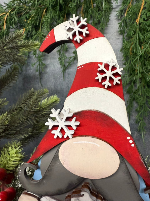 Hot Cocoa Gnome Christmas Shelf Sitter