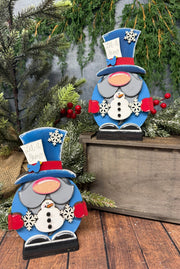 Winter Snowman Gnome Christmas Shelf Sitter