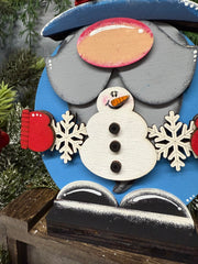 Winter Snowman Gnome Christmas Shelf Sitter