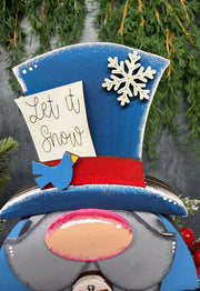 Winter Snowman Gnome Christmas Shelf Sitter