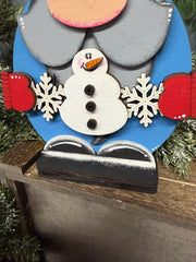 Winter Snowman Gnome Christmas Shelf Sitter