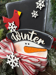 Chunky Winter Snowman Head