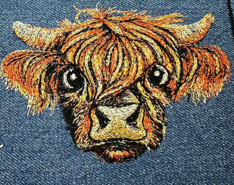 Farm Animals Embroidered Denim Jacket