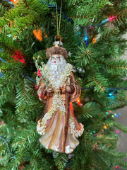 RAZ - 8" Mountain Santa Ornament RAZ Collection