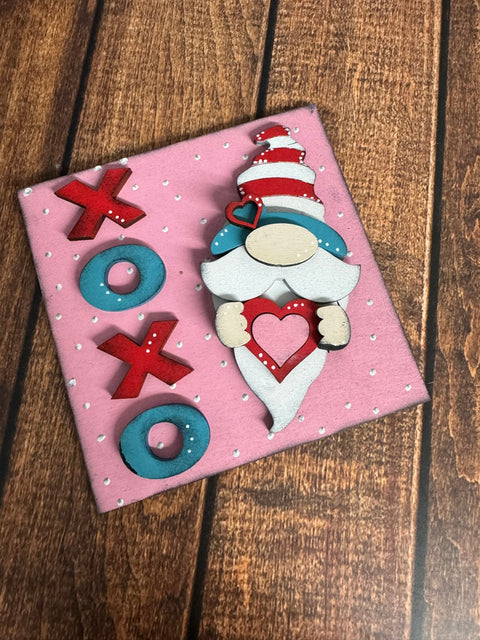 Mini Valentine Leaning Sandwich Board Tiles Interchangeable Add On XOXO Gnome  