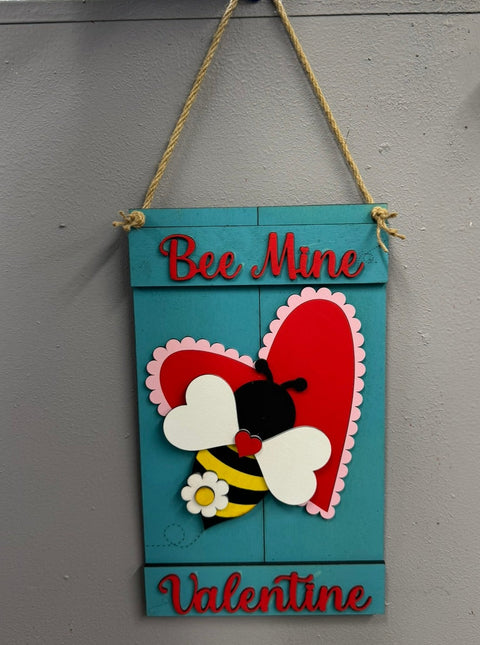 Bee Mine Pallet Sign Valentine Wall Decor   