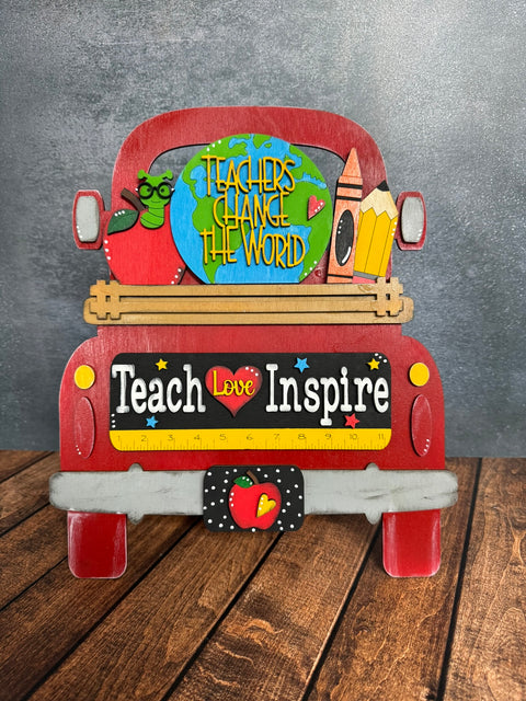 Teacher - Add-On (12 in Truck & Porch Gnome) Interchangeable Add On   