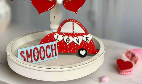 Love Bug Tiered Tray Valentine Shelf Sitter