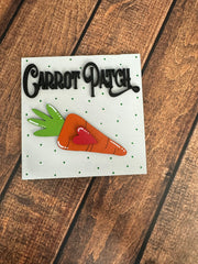 Mini Easter Leaning Sandwich Board Tiles Interchangeable Leaning Sandwich Boards Carrot Patch  