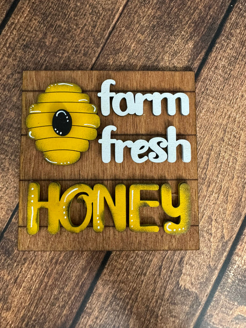 Bee Kind Leaning Sandwich Board Tiles Interchangeable Leaning Sandwich Boards Farm Honey