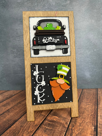 Mini St. Patrick's Day Leaning Sandwich Board Tiles St. Patrick's Day Interchangeable   