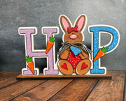 Hop Standing Bunny Shelf Sitter Easter Shelf Sitter   
