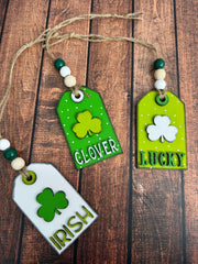 Farmhouse St. Patrick's Day Tag Ornaments St. Patrick's Day Collection   