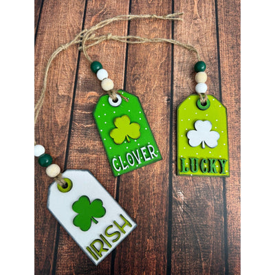 Farmhouse St. Patrick's Day Tag Ornaments St. Patrick's Day Collection   